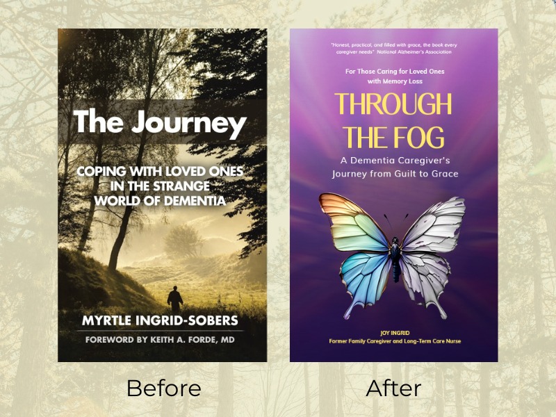 Author transformation case study - before and after branding